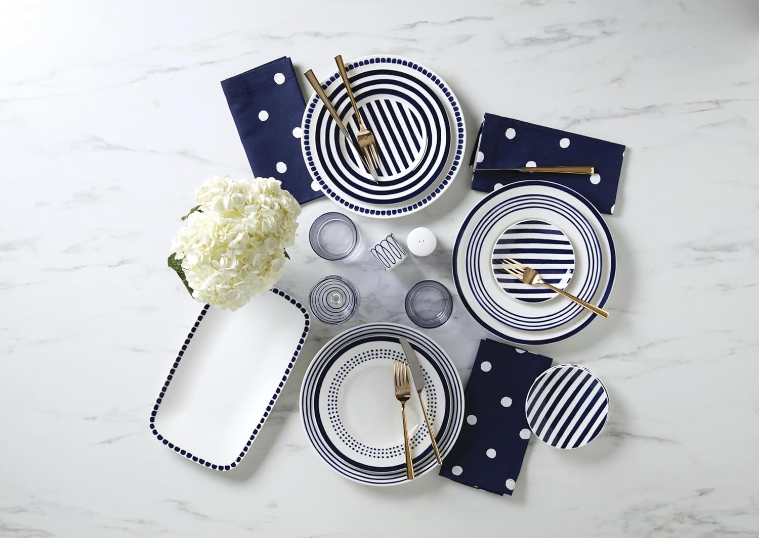 Kate Spade New York Charlotte Street West 16-Piece Dinnerware Set, 15.