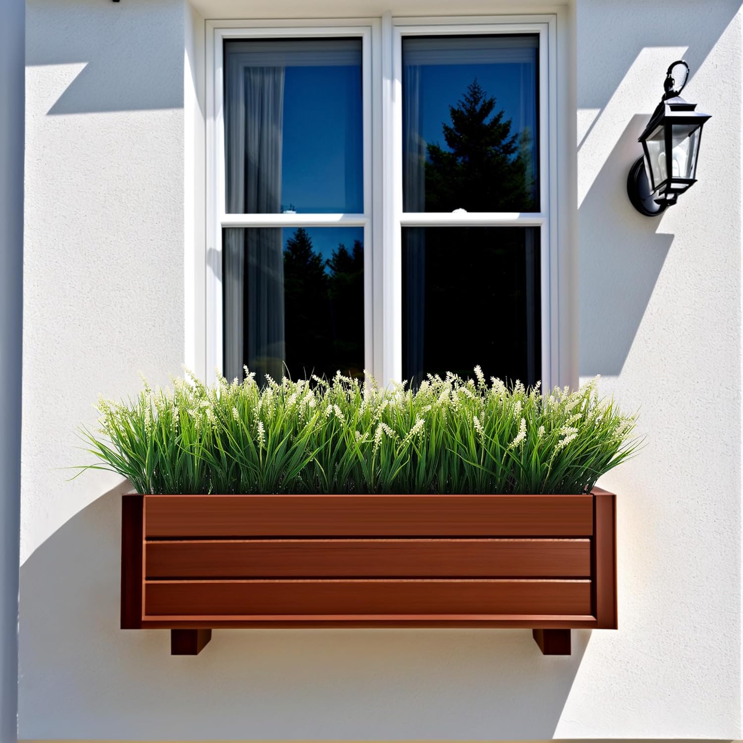 Artificial Faux Plants Flowers for Outdoor Decorations, Fake Monkey Gr