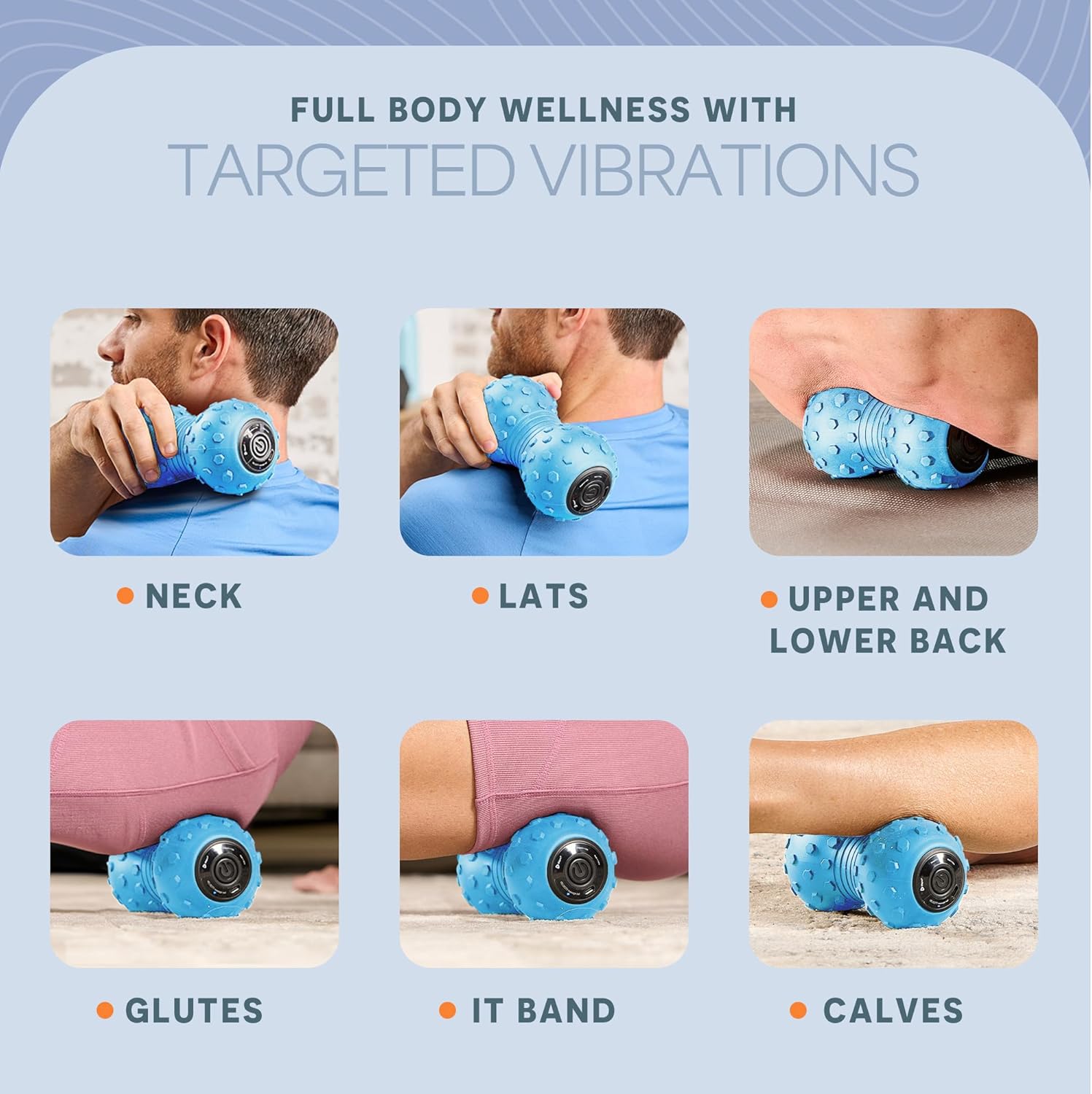 LifePro 4-Speed Vibrating Massage Ball - Peanut Massager Combines a La