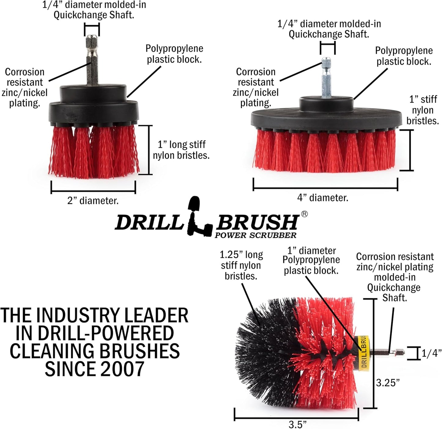 Heavy Duty Nylon Bristle Brush Cleaning Supplies with All Purpose Cleaner Paste, Lemon Lime Scented - Ideal for Deck, Patio, Home Siding, Outdoor Tile, Garage, Stainless Steel - Masonry Scrub Brush