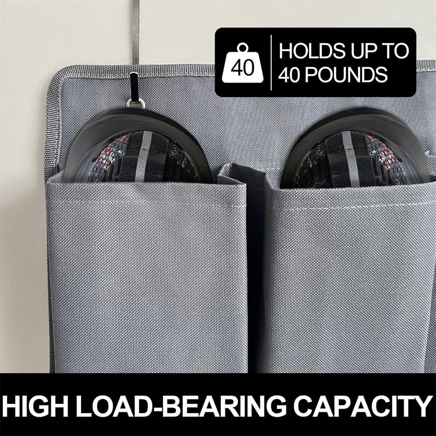 Bedside Organizers Case Storage with 10 Pockets and Hooks Easy Install