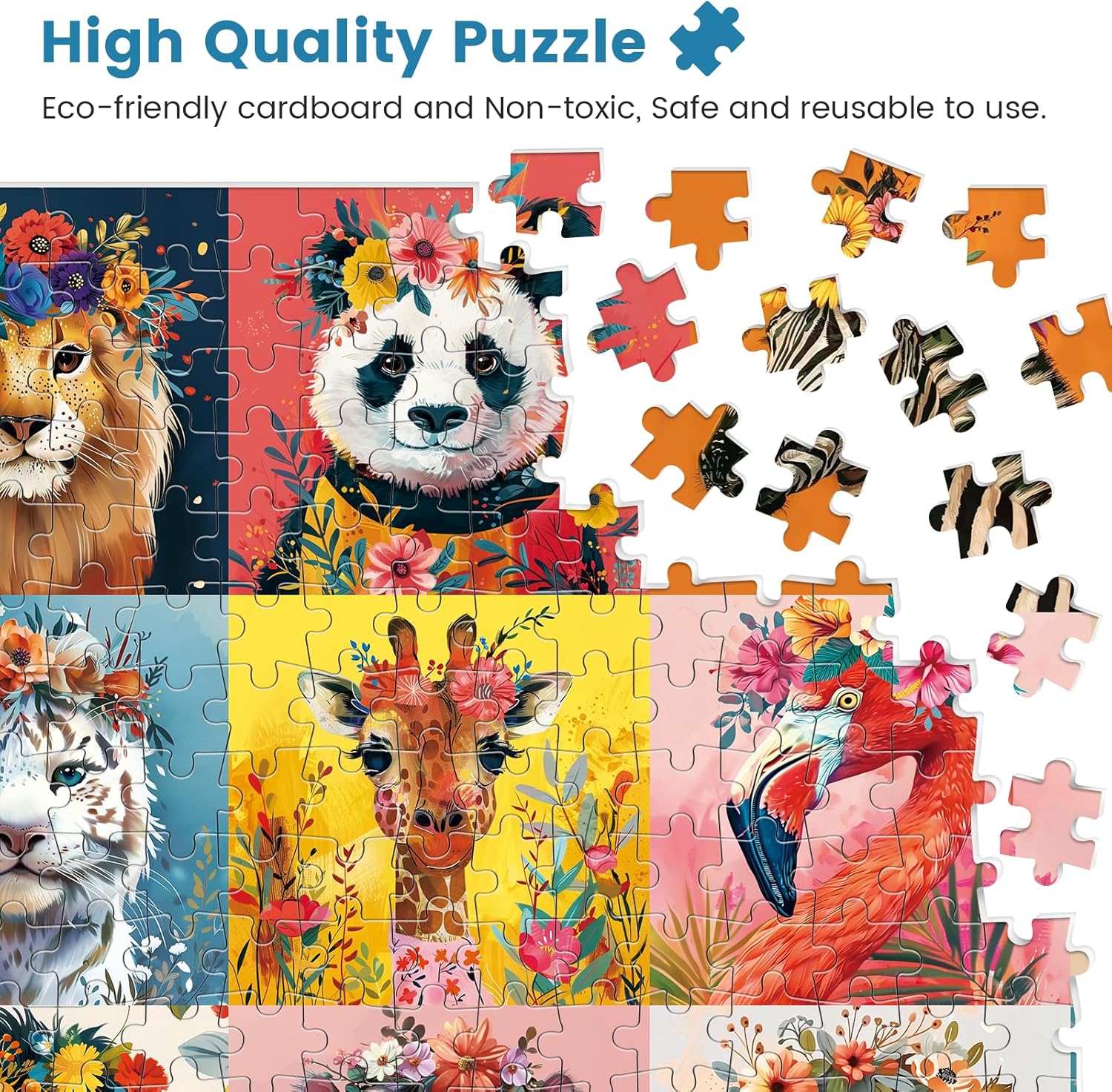 500 Piece Puzzles for Adults,Beautiful Wild Animals Jigsaw Puzzle for 