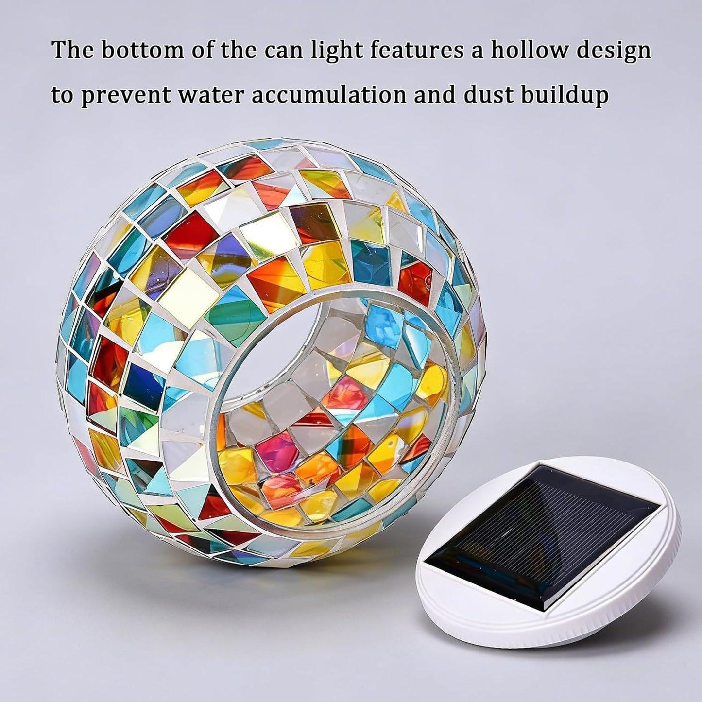 Aukora Color Changing Solar Powered Glass Ball Garden Lights, Table La