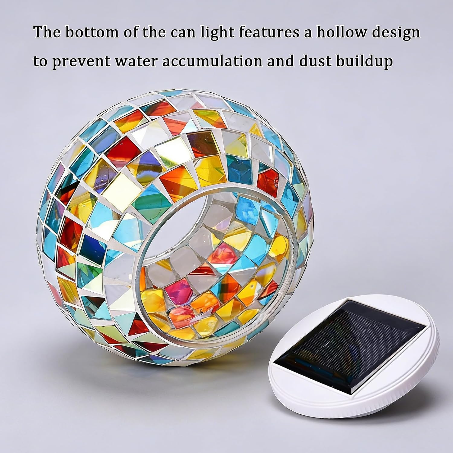 Aukora Color Changing Solar Powered Glass Ball Garden Lights, Table La
