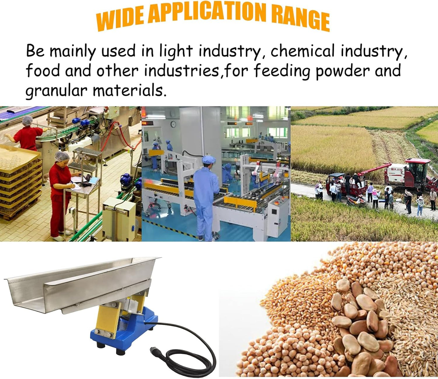 INTBUYING Electromagnetic Vibrating Feeder Shaking Feeding Machine 110