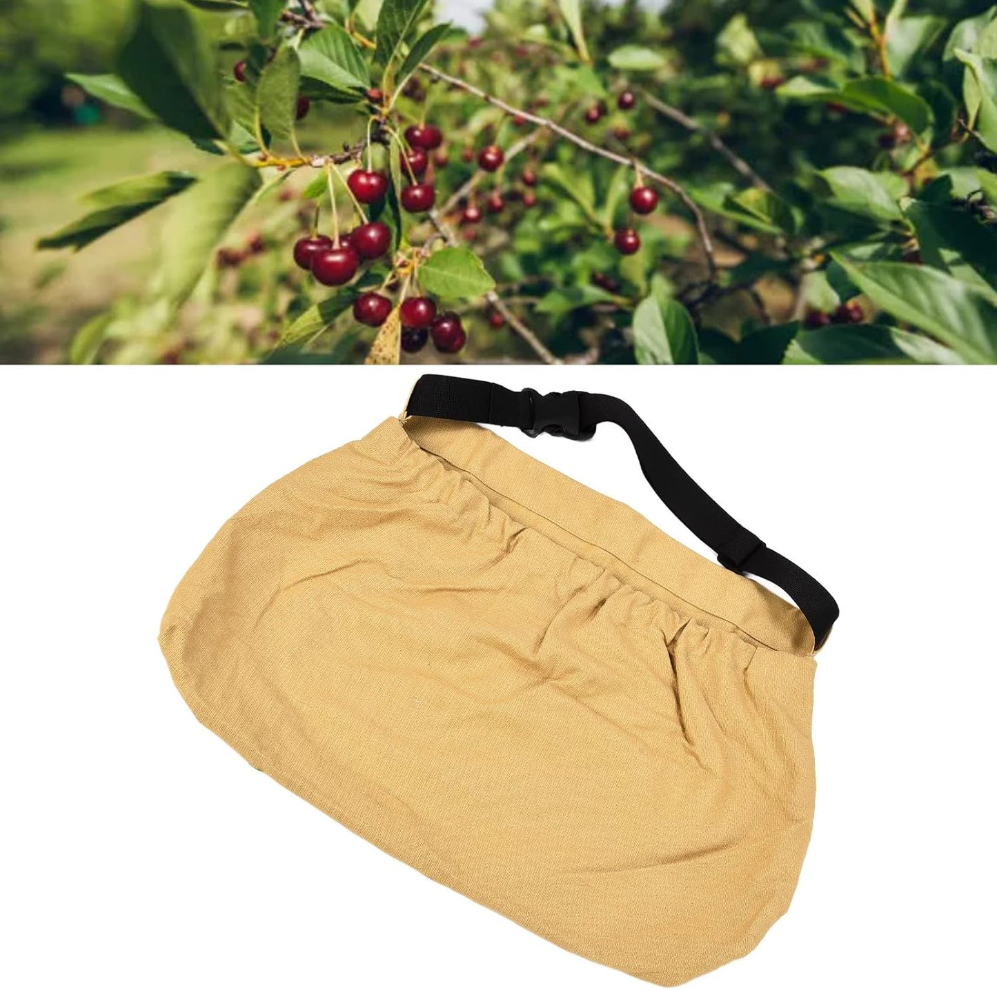 Orchard Picking Bag Adjustable Waist Hanging Oxford Cloth Harvesting Apron Garden