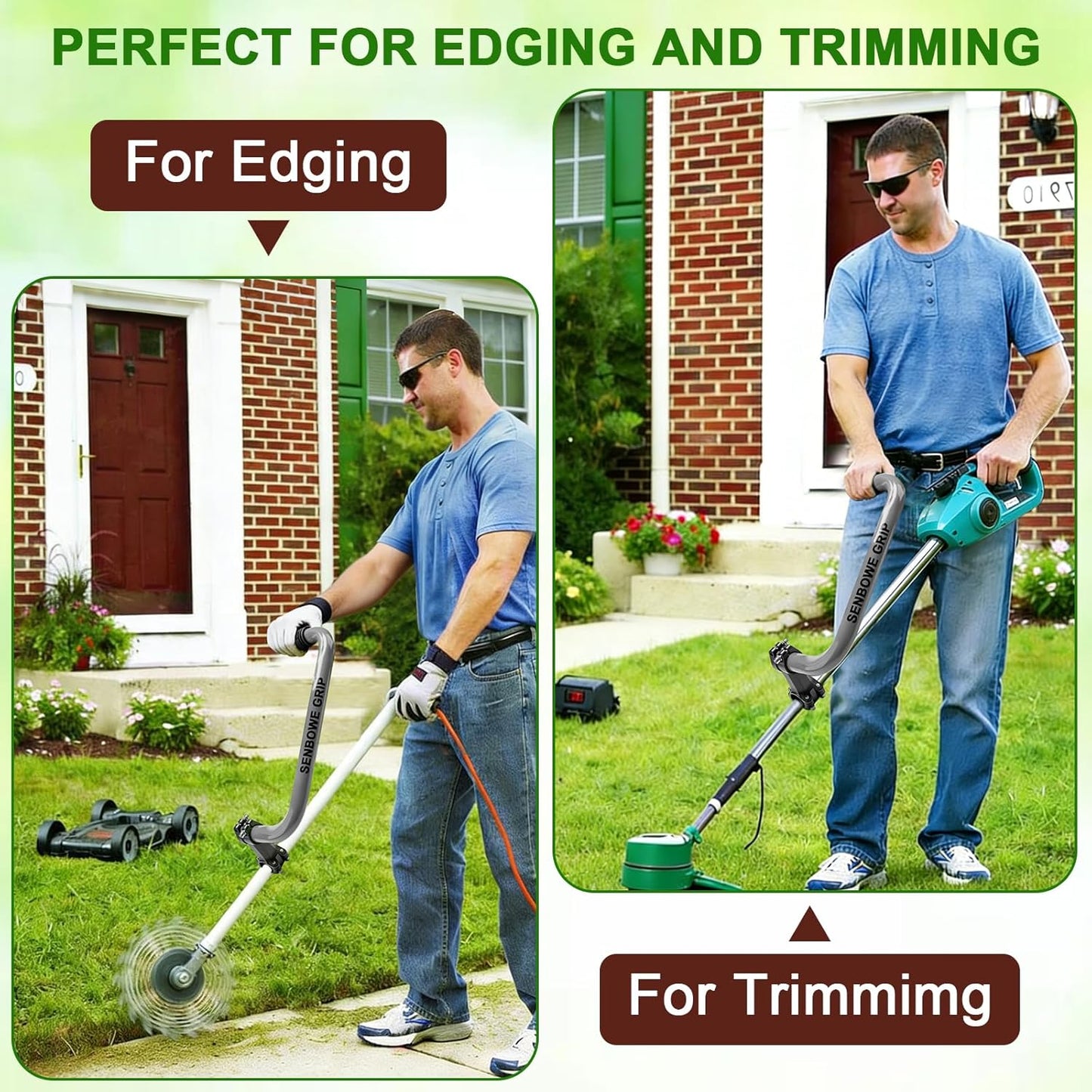 𝐔𝐩𝐠𝐫𝐚𝐝𝐞𝐝 Weed Eater Handle, Ergonomic String Trimmer Grip Exte