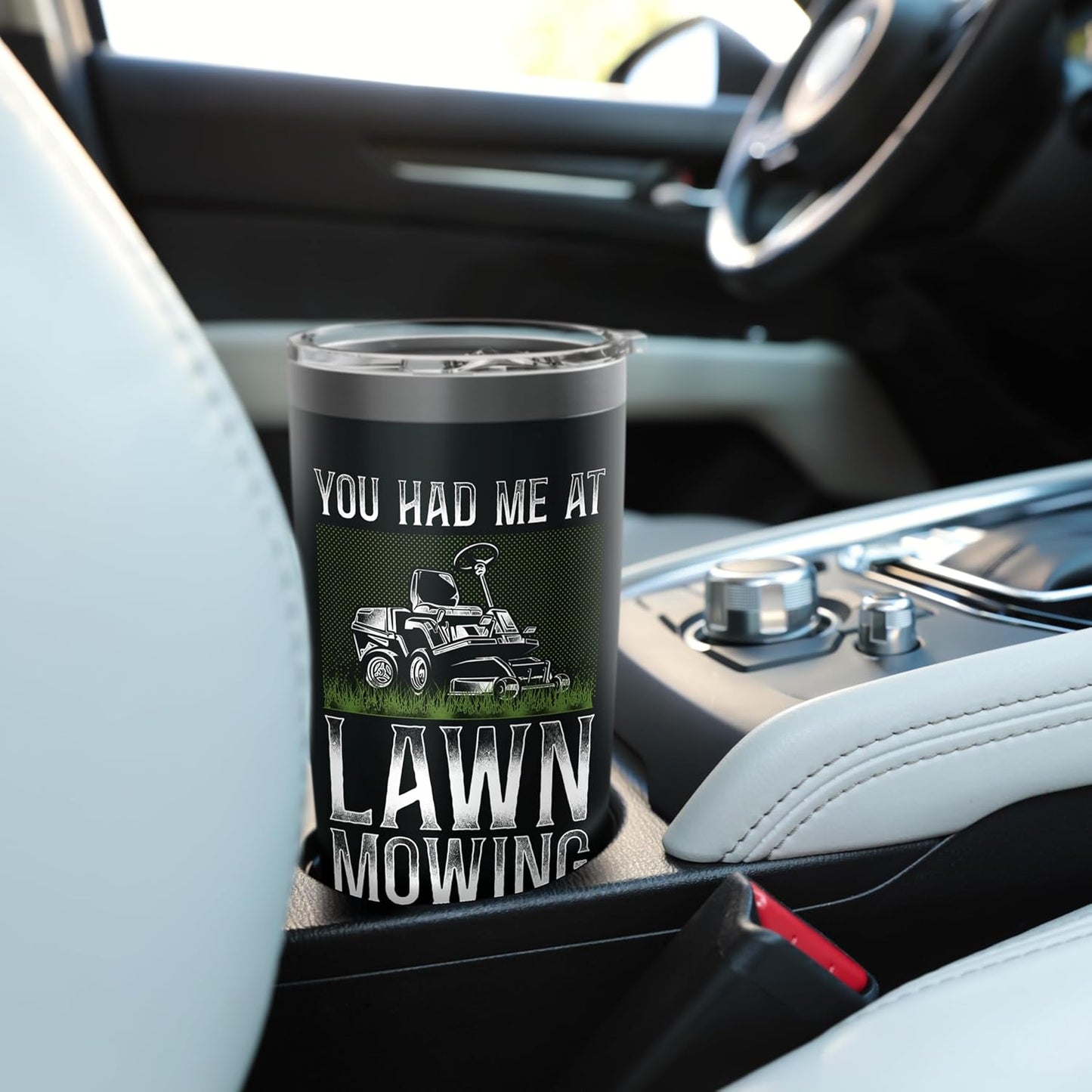 Lawn Mower Mowing Dad Father Landscaper Vintage Tractor You Stainless Steel Insulated Tumbler
