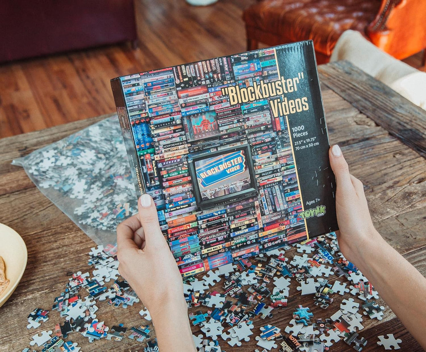 Blockbuster Era 1000-Piece Jigsaw Puzzle, Brain Teaser for Kids and Ad