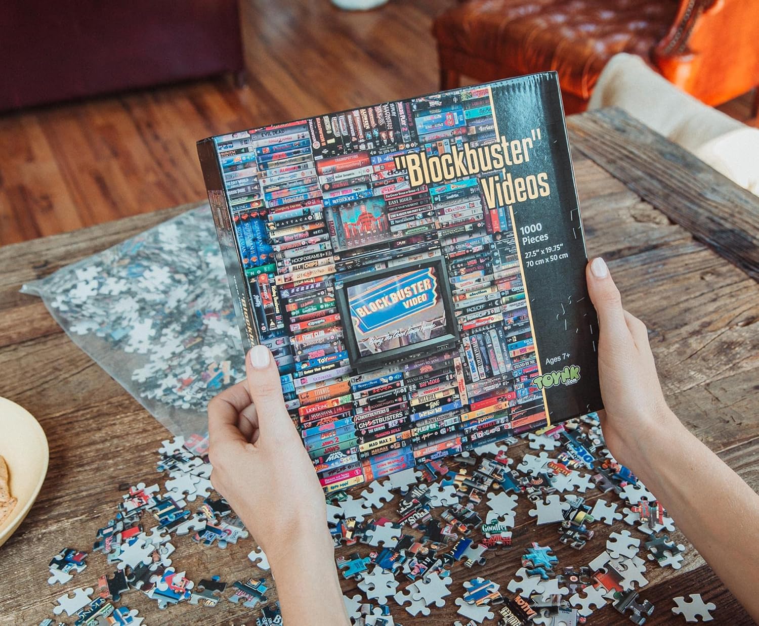 Blockbuster Era 1000-Piece Jigsaw Puzzle, Brain Teaser for Kids and Ad