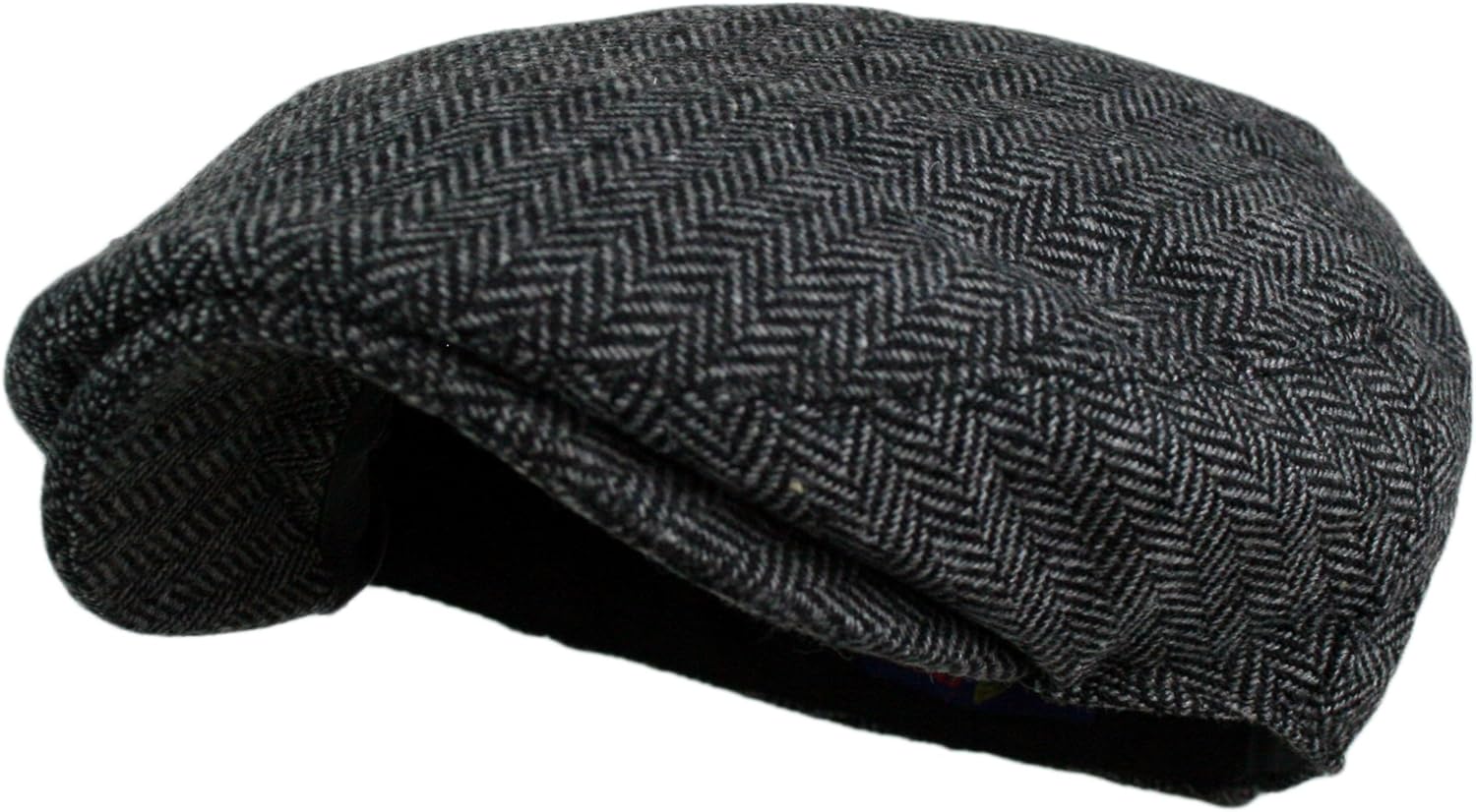 Wonderful Fashion Men's Classic Herringbone Tweed Wool Blend Newsboy I