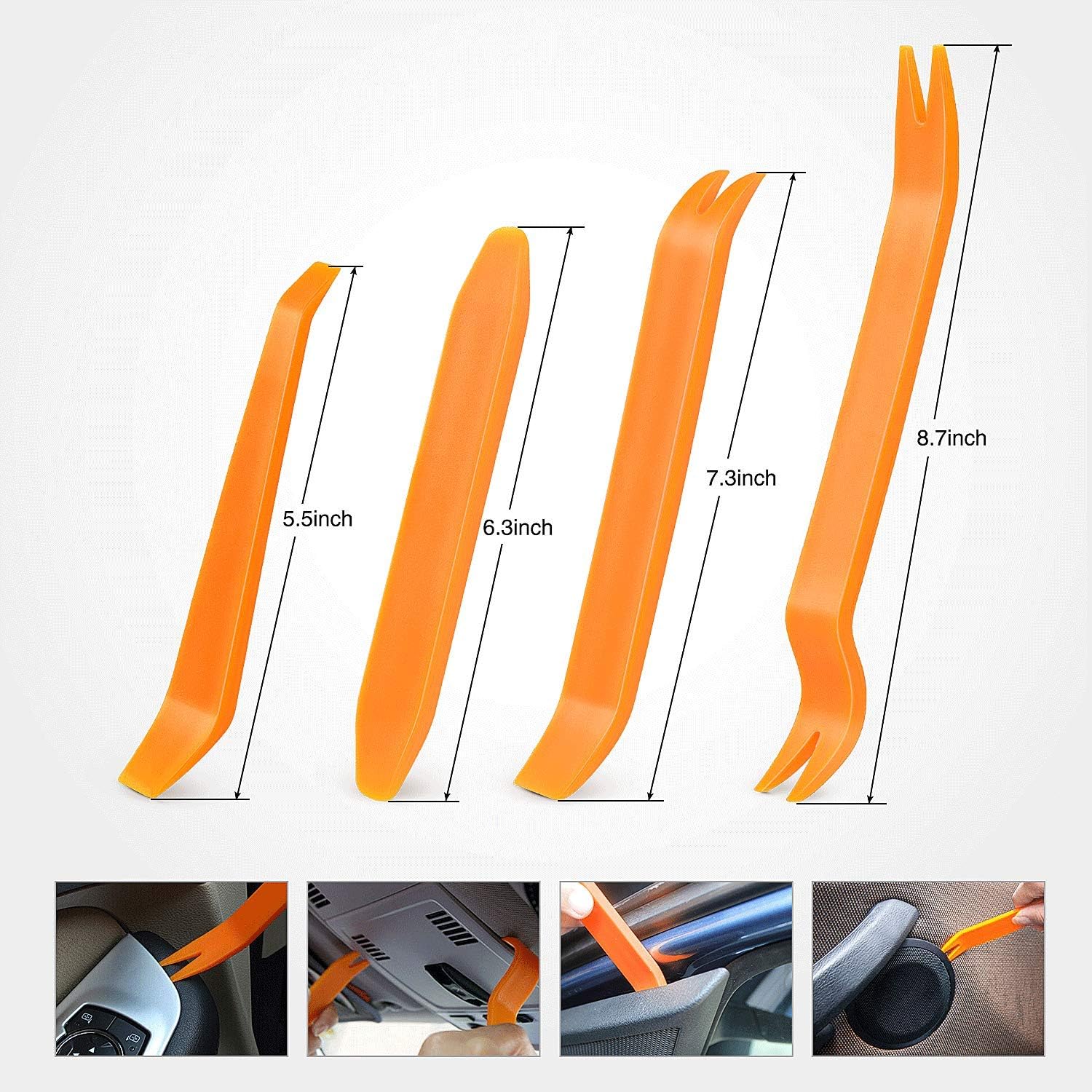GOOACC 240PCS Bumper Retainer Clips Car Plastic Rivets Fasteners Push 