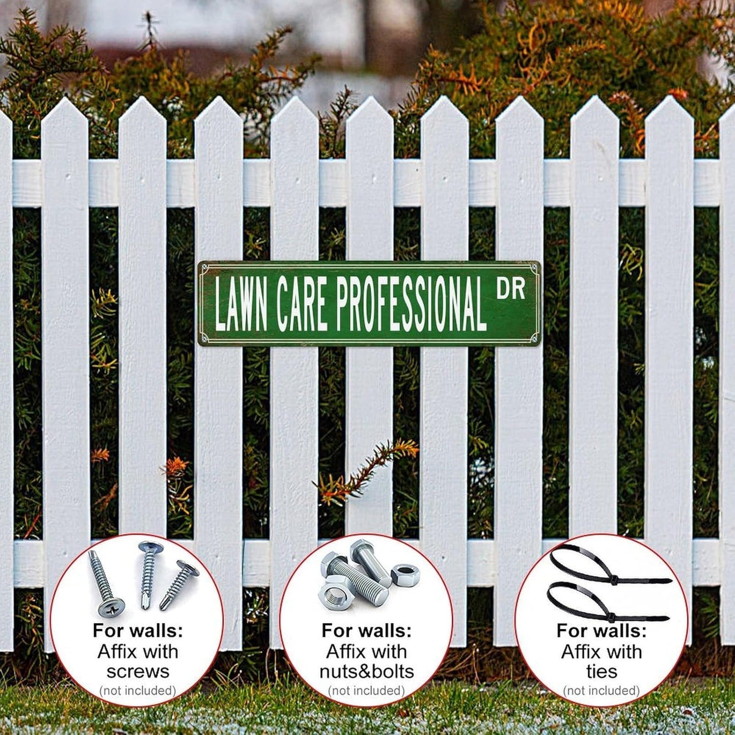 Personalized Sign, Customize Profession Road Signs, Lawn Care Professional Occupation Lovers Gfts, 4x16, Fade Resistant, Made in USA, Rust Free, Choose Colors, Decor for Living Room, Outdoor, Laundry
