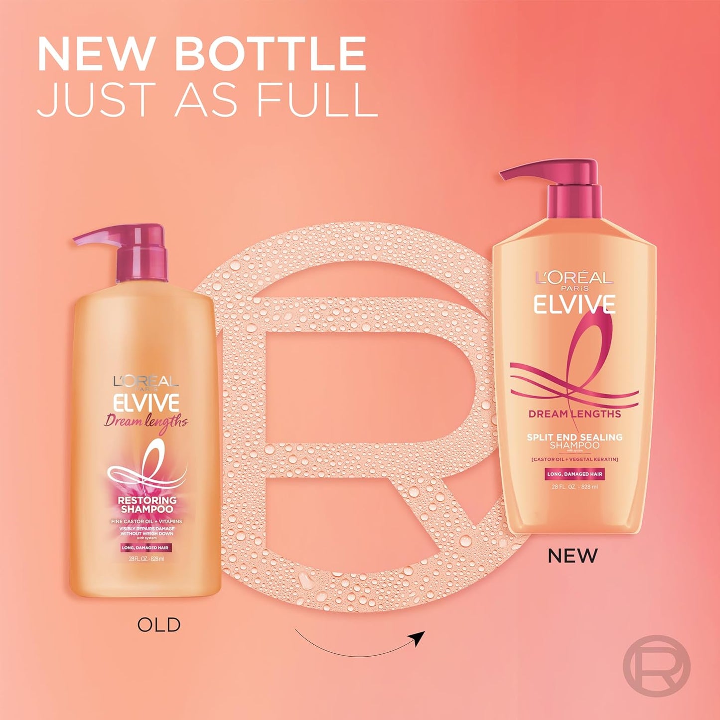 L'Oreal Paris Elvive Dream Lengths Shampoo and Conditioner Kit, Parabe