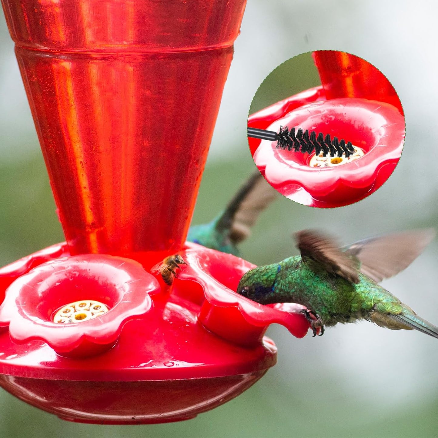 20 Piece Hummingbird Feeder Cleaning Brushes Small Cleaner Brushes Tiny Brush for Cleaning Small Parts Mini Nylon Bottle Brush Set Hummingbird Feeder Brushs for Bottles Tubes Jars Bird Feeders