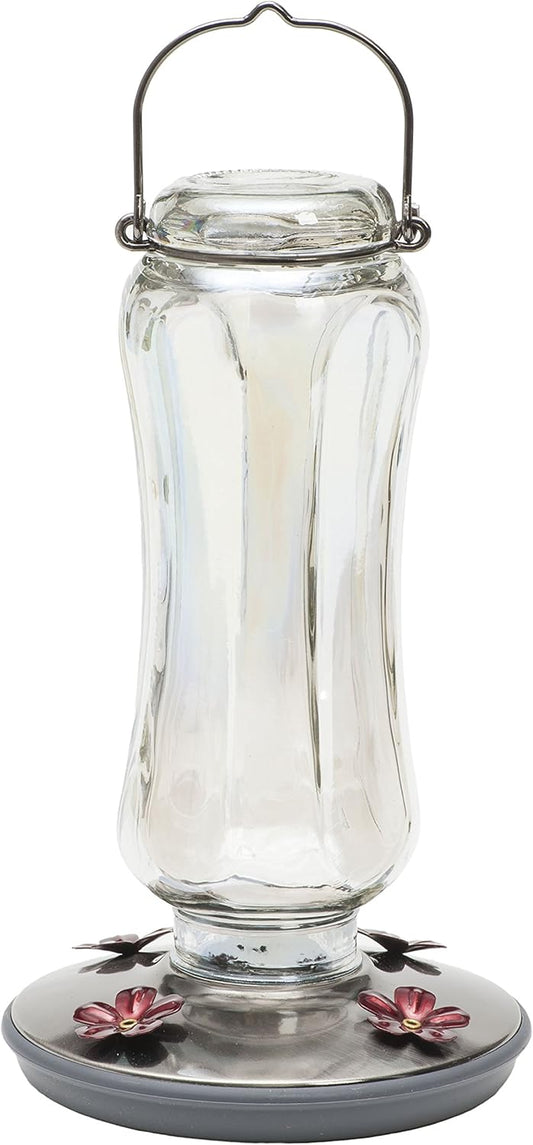 Perky-Pet Starglow Vintage Glass Hummingbird Feeder - 16 fl oz capacit