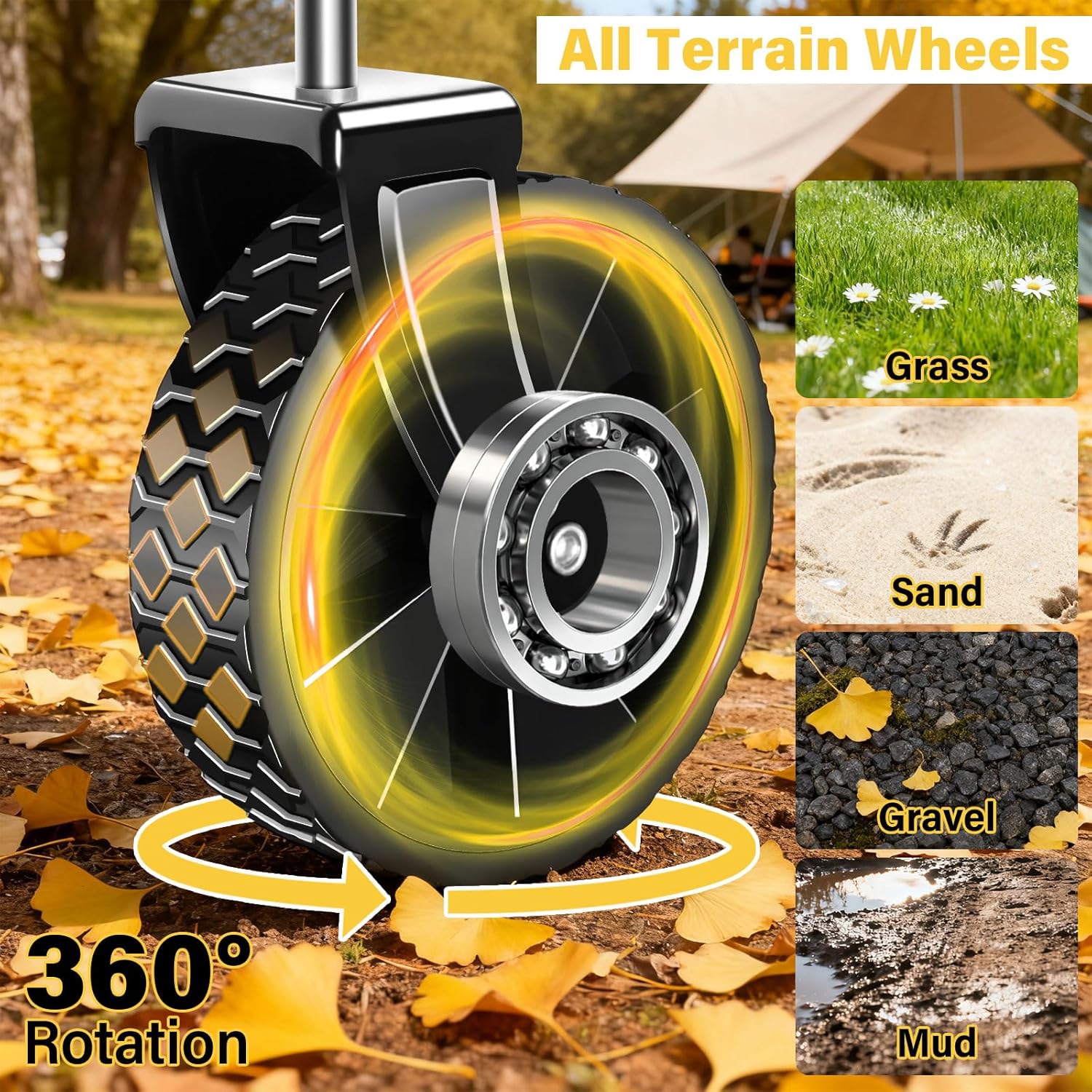 Foldable Collapsible Wagons Carts with Wheels — Folding Utility Wagon 