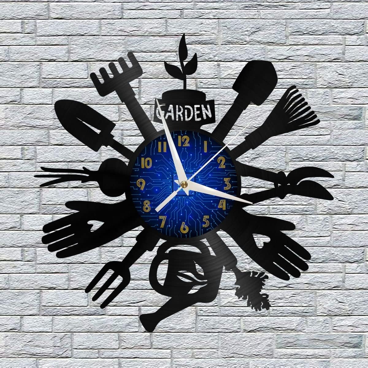 Generic Garden Tools 12 Inch Vinyl Record Wall Clock - Silent, Creativ