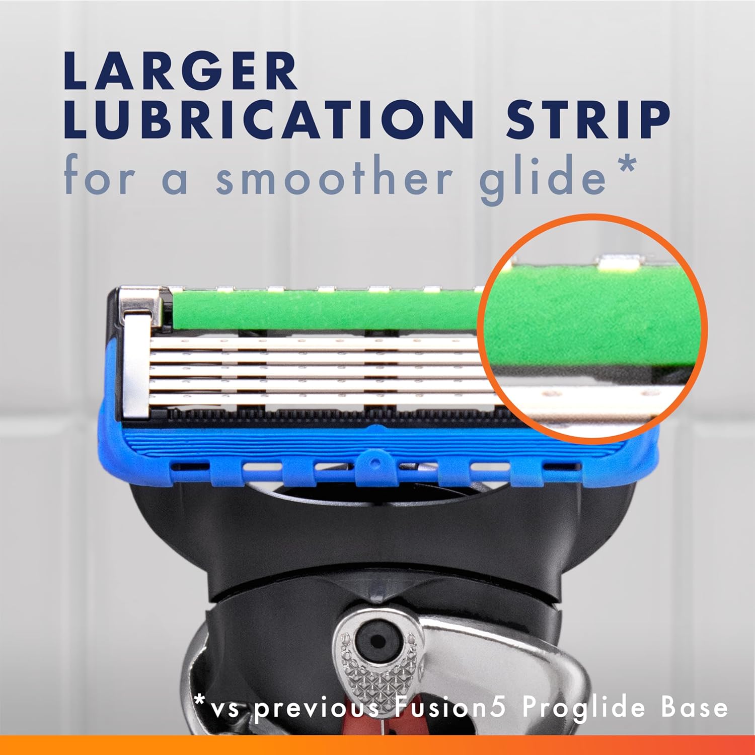 Gillette Fusion ProGlide Razor for Men, Handle + 4 Blade Refills, Plas