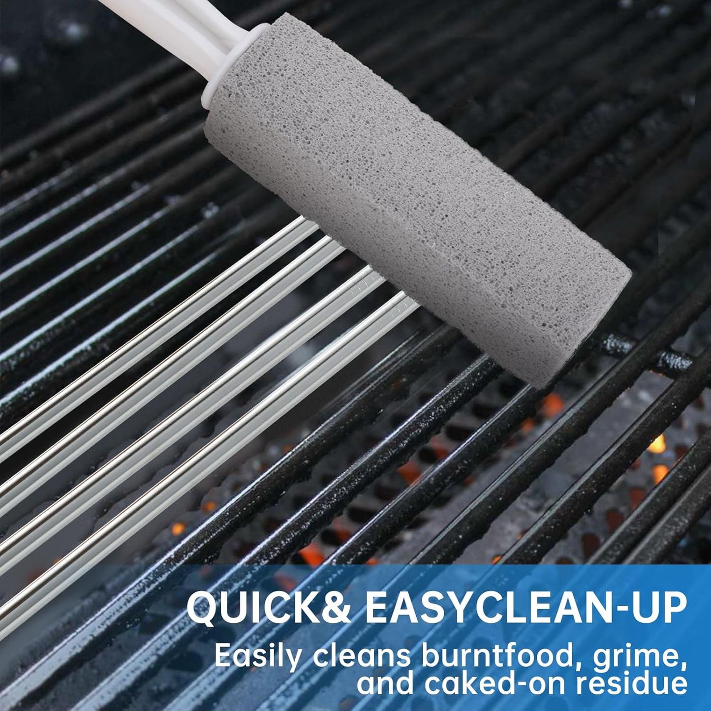 Cleaning Pumice Stone for Stove Grates - 2 Pack to Remove Water Rings 