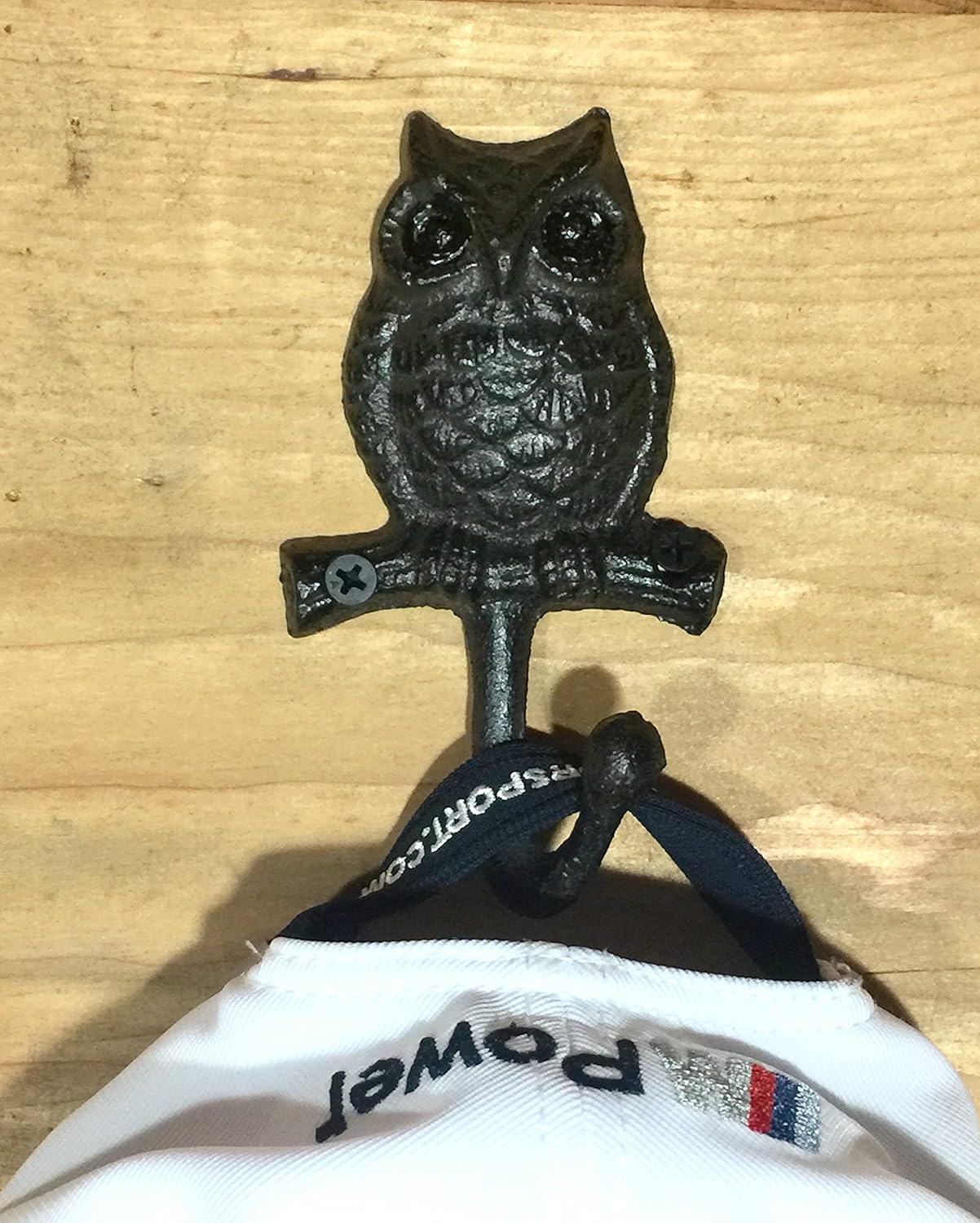 Cast Iron Hooks Decorative Owl Animal Shaped - Key Holder Towel Hook Wall Mounted Cast Iron Metal Hooks for Home Garden Office Indoor Outdoor, Hand Made, Gift, 2 pcs/Set
