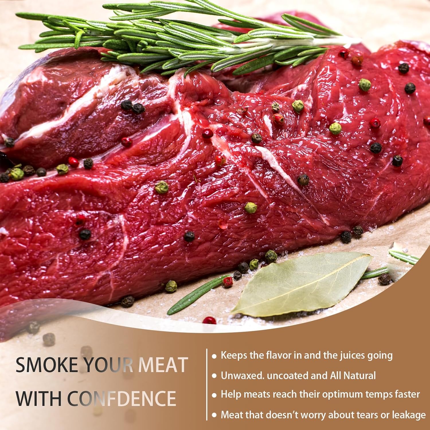 Butcher Paper Roll Suitable for Smoking All Meat Varieties, 17.5 Inch 