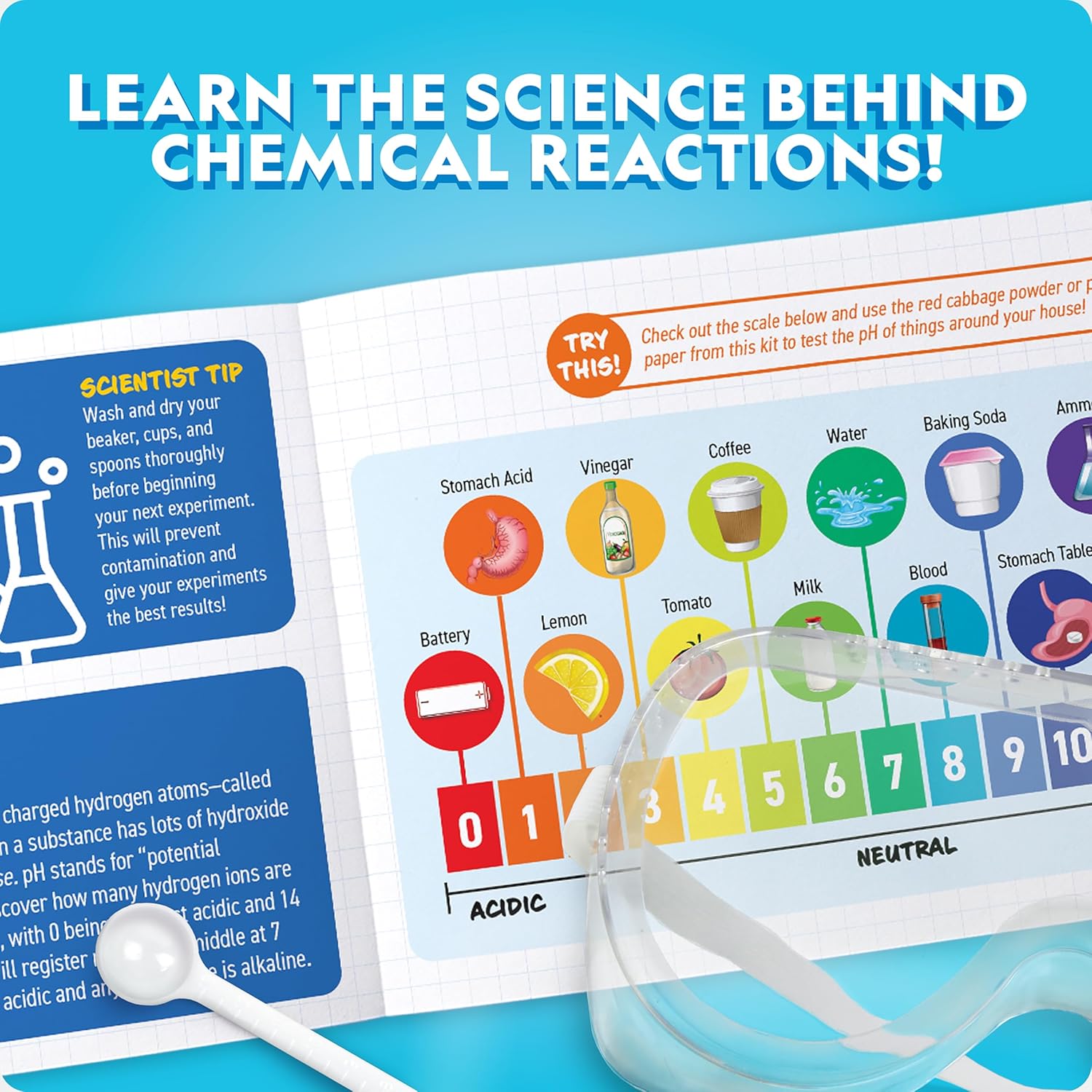 National Geographic Amazing Chemistry Set - Chemistry Kit with 100+ Sc