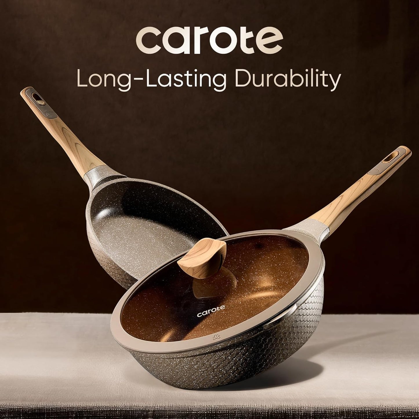 CAROTE 26PCS Pots and Pans Set Non Stick, Cookware Set Pots and Pans I