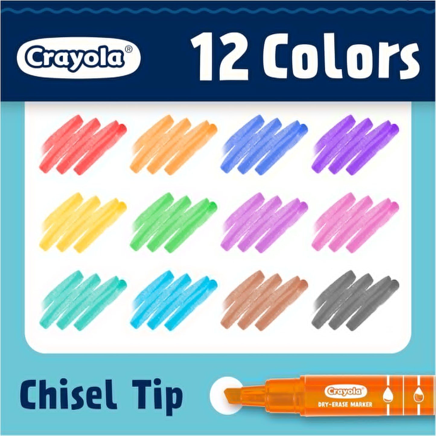 Crayola Take Note Dry Erase Markers for School (12ct) Essential Easter