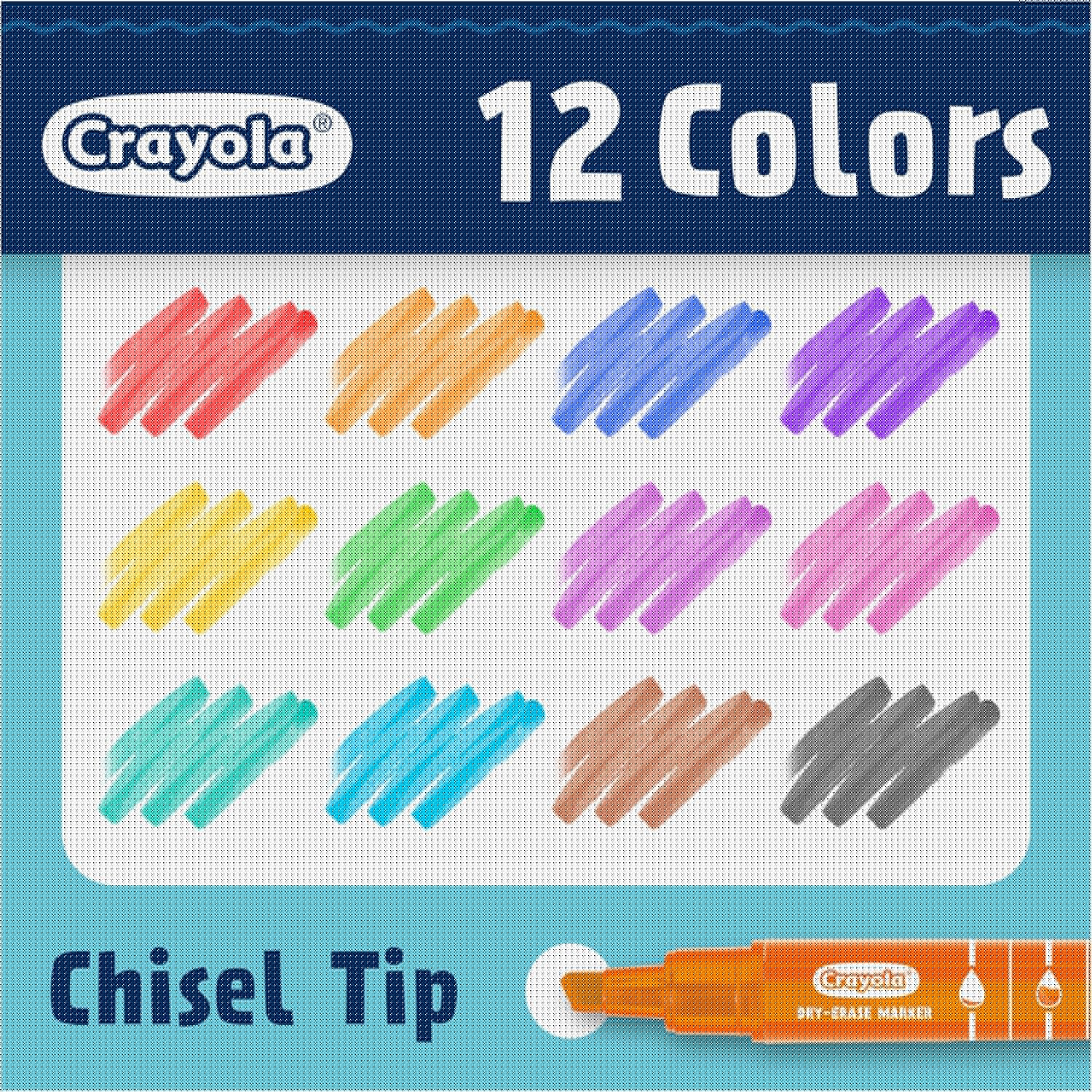 Crayola Take Note Dry Erase Markers for School (12ct) Essential Easter