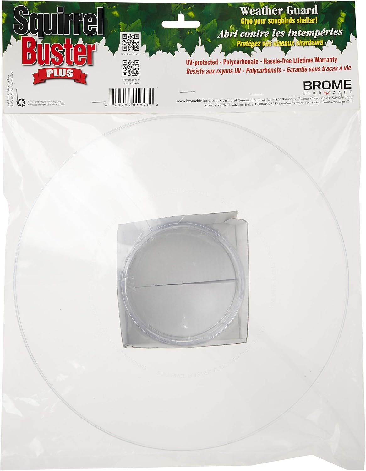 Weather Guard for Squirrel Buster Plus Bird Feeder (FEEDER NOT INCLUDED)