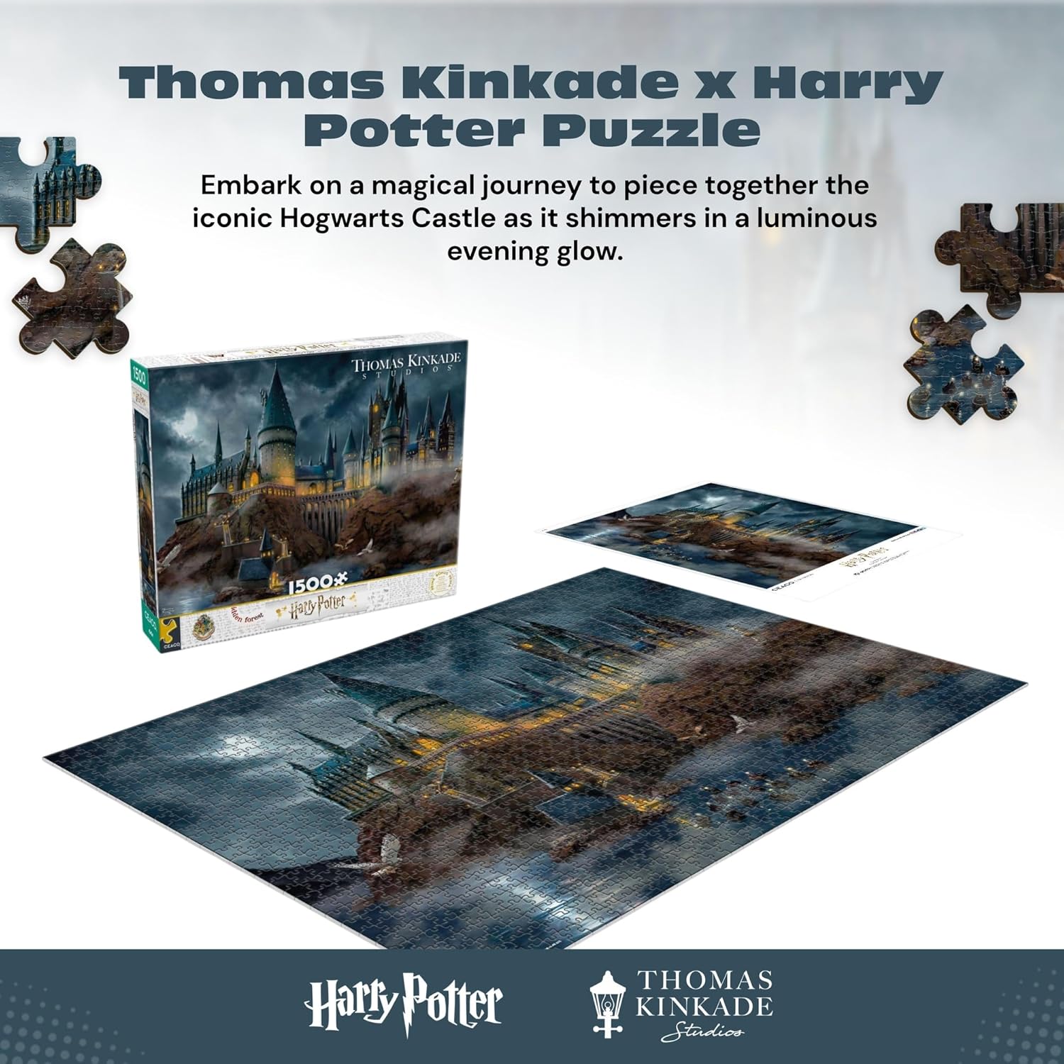 Ceaco - Thomas Kinkade - Harry Potter - Hogwart's Castle - 1500 Piece 
