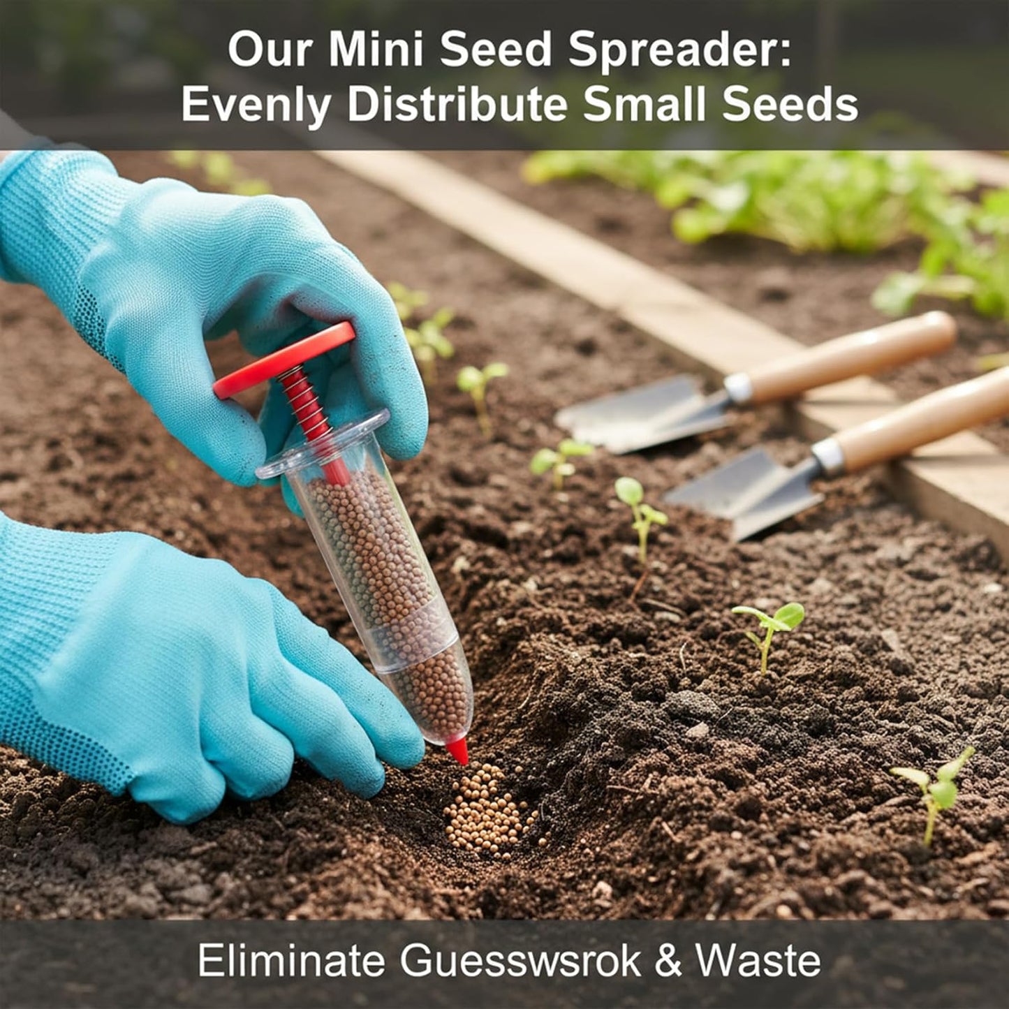 3Pcs Seed Planter Tool, Mini Hand Seed Dispenser for Precise Planting, Garden Seeder for Small Seeds Planter