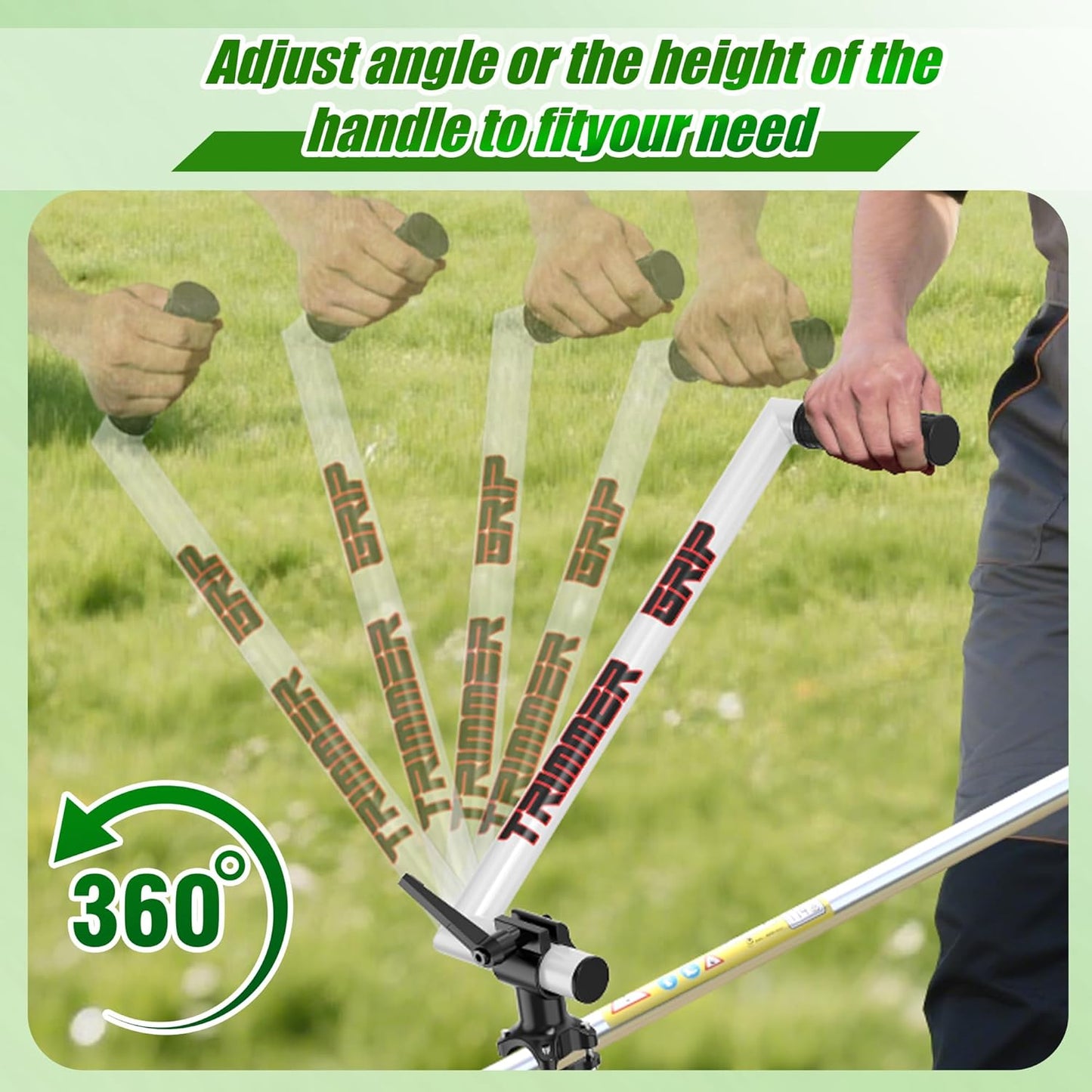 Upgraded Ergonomic Trimmer Grip, String Trimmer Handle, with Trimmer S