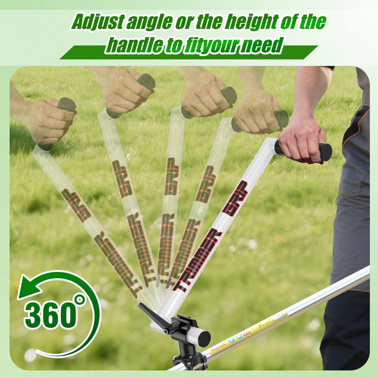 Upgraded Ergonomic Trimmer Grip, String Trimmer Handle, with Trimmer S