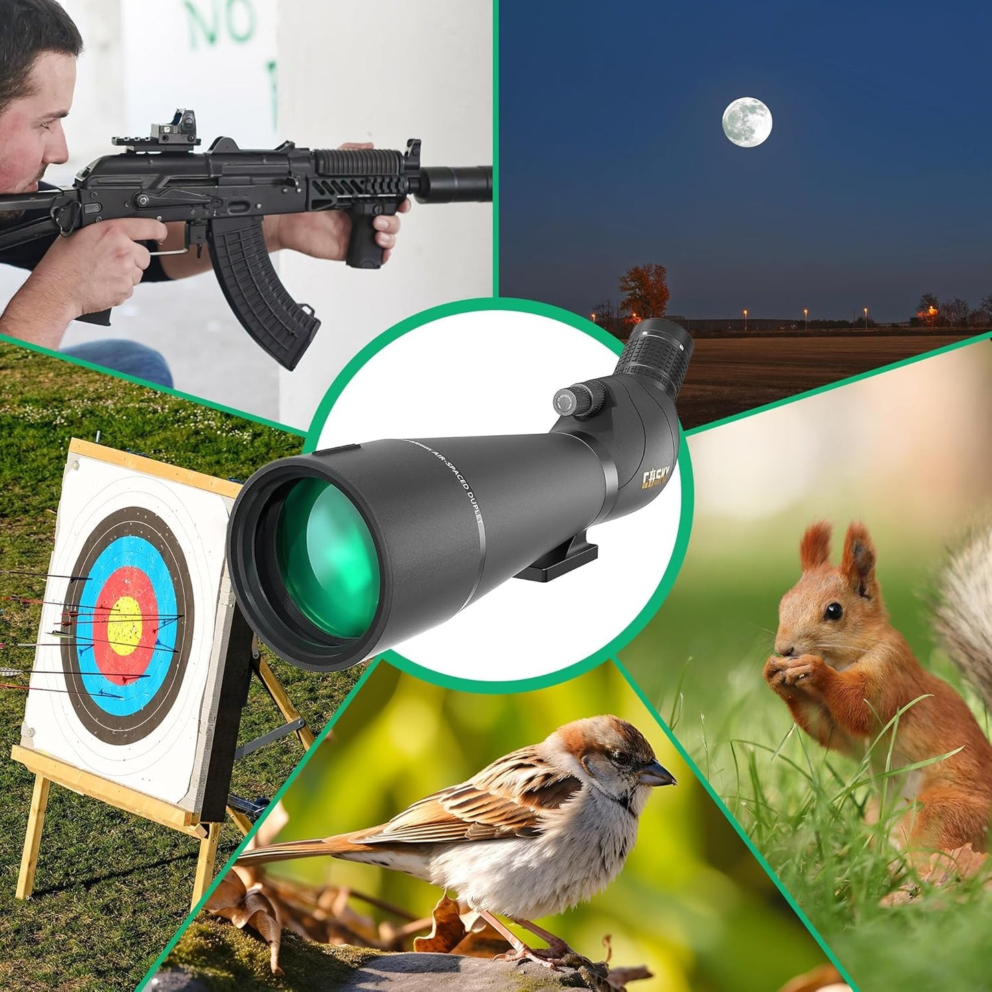 Gosky 25-75x85 Spotting Scope - Waterproof Spotting Scope with Tripod, BAK4 High Definition, Carrying Bag and Quick Phone Holder, Dual Focusing, Spotter Scope for Bird Watching Wildlife Scenery