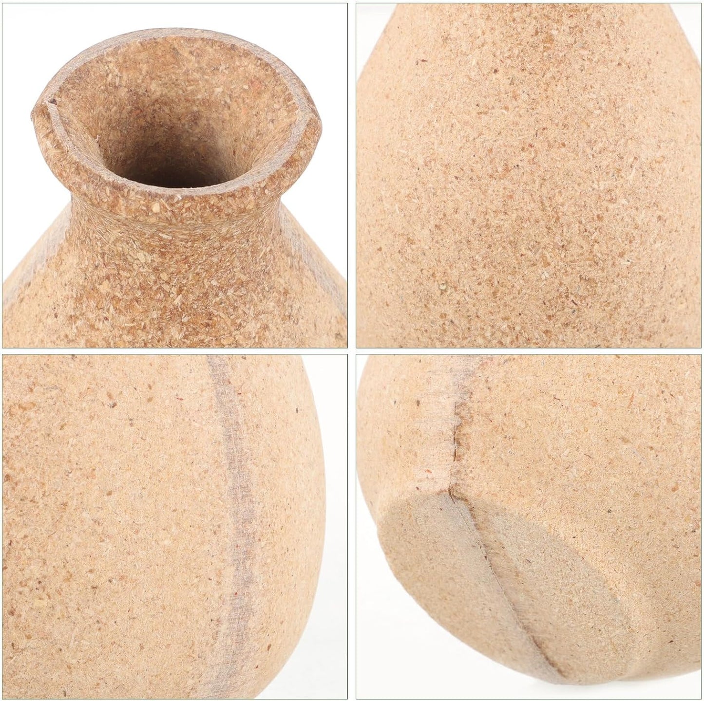 PRETYZOOM Wooden Flower Vase DIY Unfinished Small Wooden Planter Pot Home Ornament Rustic Hand-Painted Vase for Wedding Party Indoor Décor