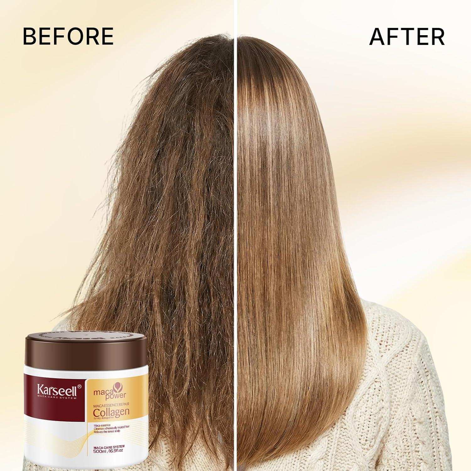 Karseell Collagen Hair Treatment Deep Repair Conditioning Argan Oil Co