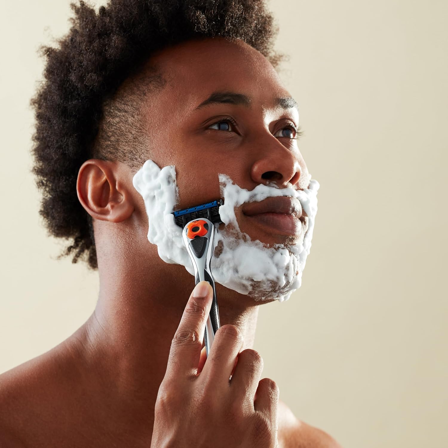 Amazon Basics 5-Blade MotionSphere Men's Razor with Dual Lubrication a