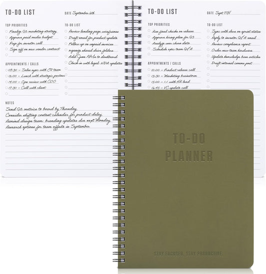 ZICOTO Aesthetic To Do List Notebook For Work or Home - Simple Daily P
