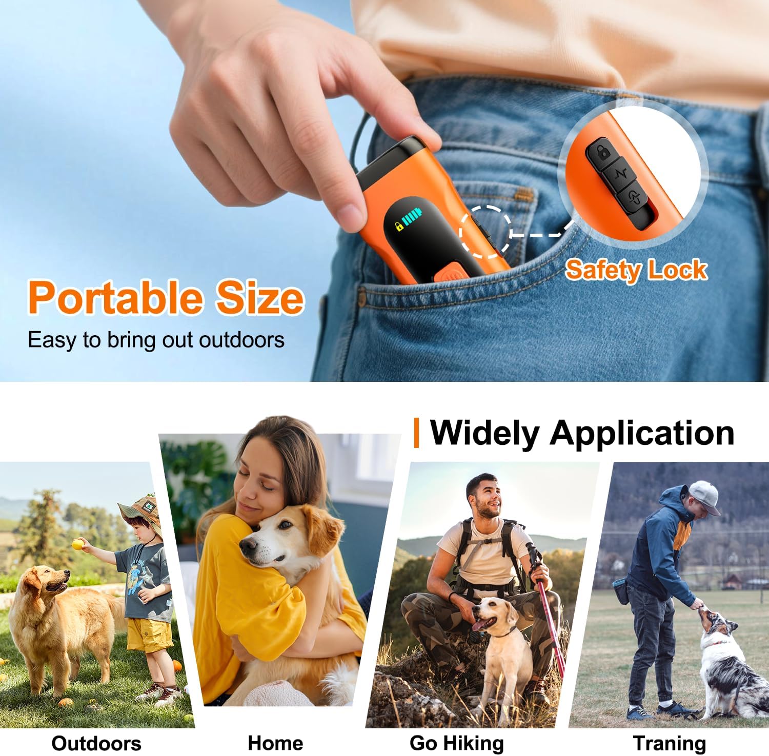 Dog Bark Deterrent Devices Anti Barking Device for Dogs Ultrasonic Bar