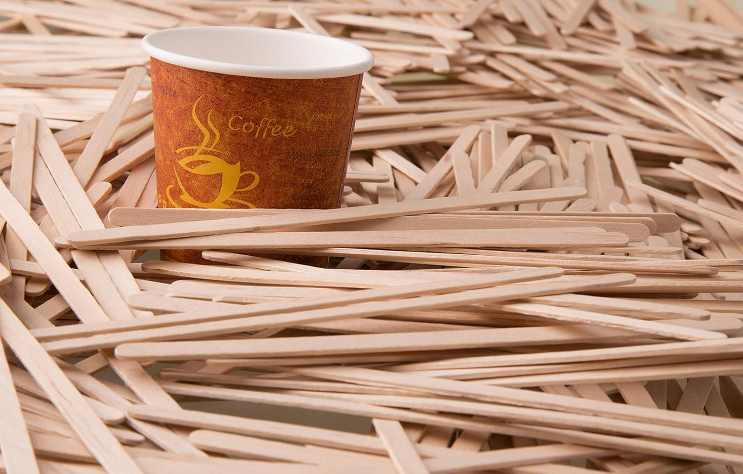 Makerstep Birch Wood Coffee Stirrers, 7 Inch Coffee Stir Sticks (1000 