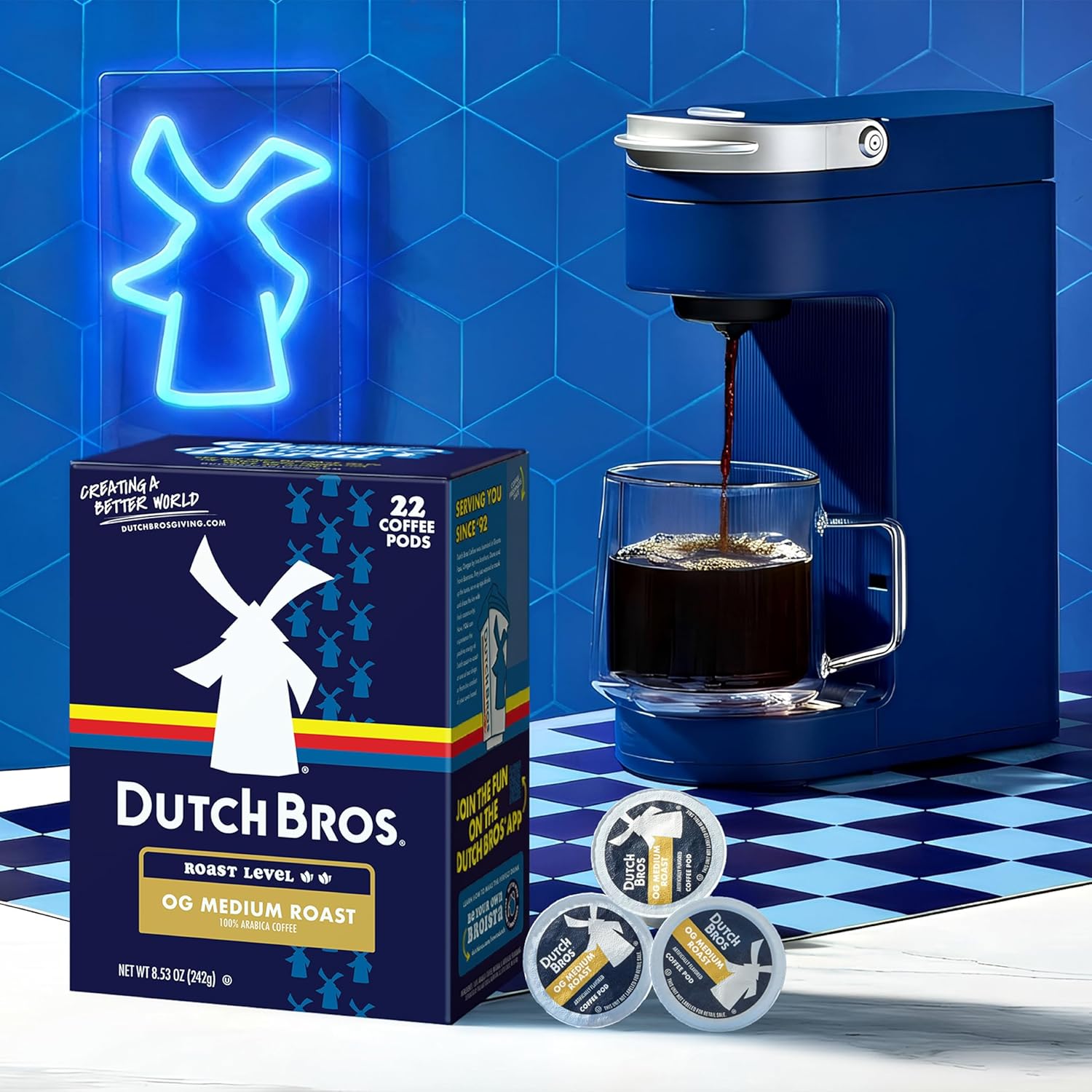 Dutch Bros® OG Medium Roast, 22 Count, Medium Roast, Single Serve Coff