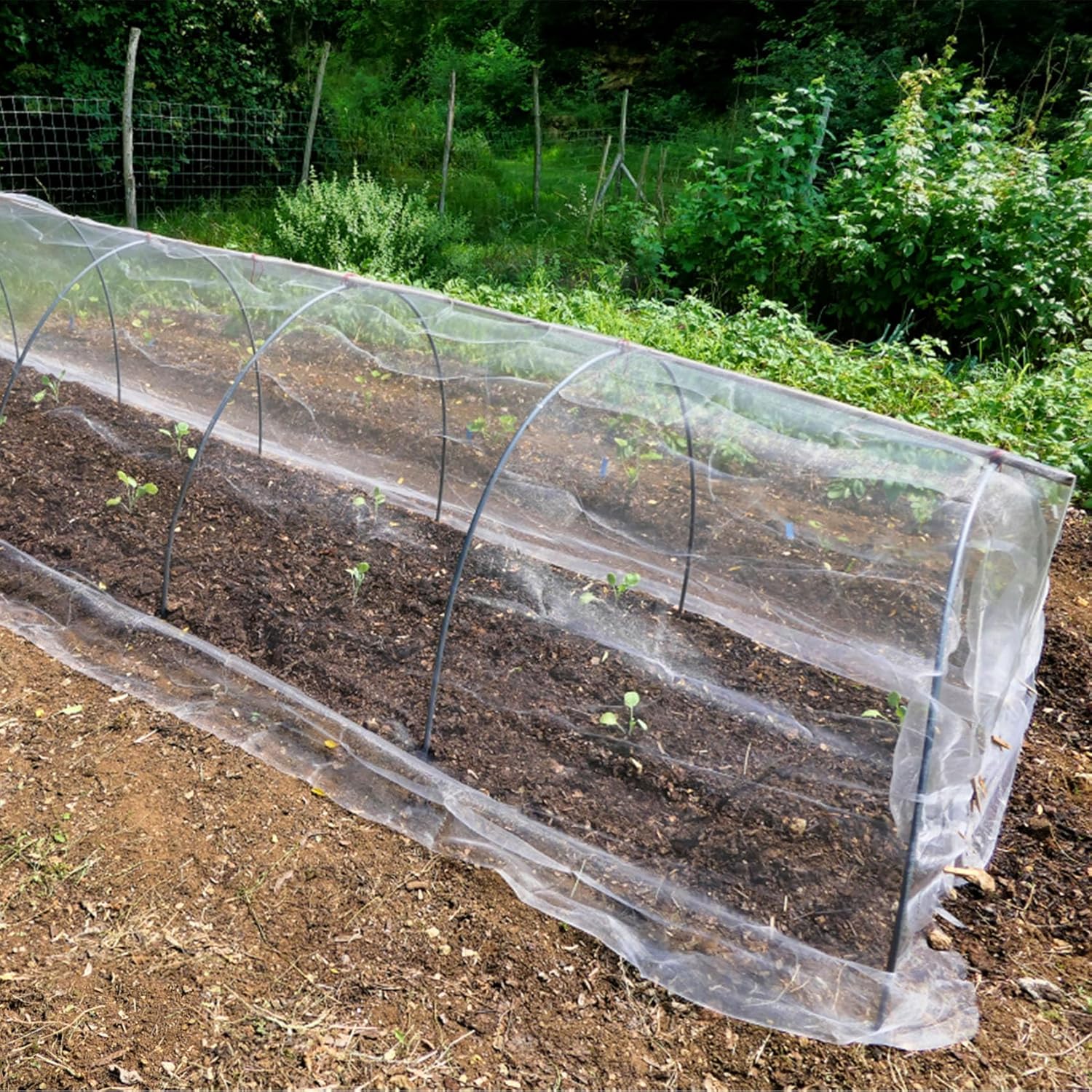 Unves 2 Pack 10 x 33 FT Garden Netting, Mosquito Net Ultra Mesh for Ga