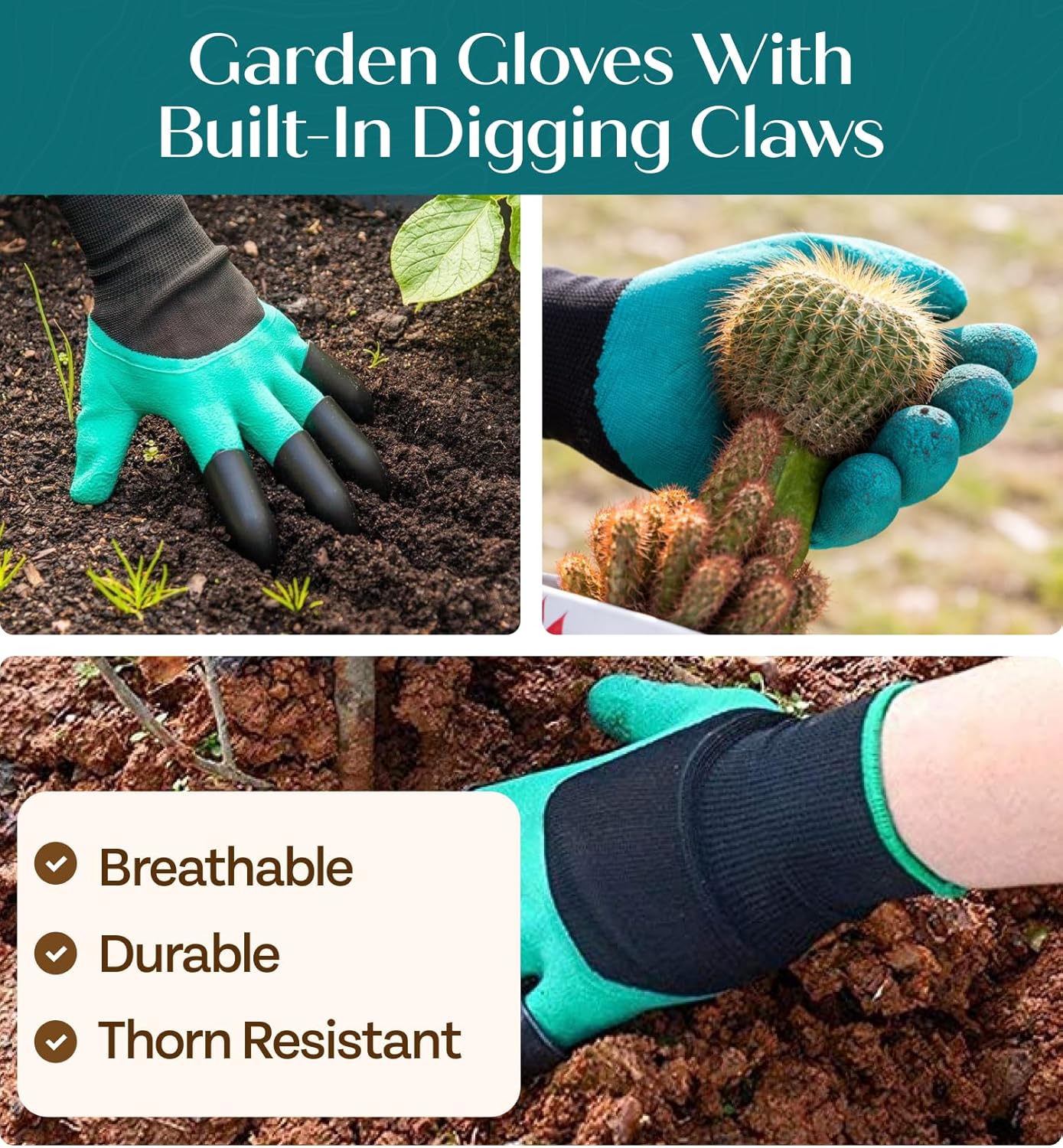 GROWIT Heavy Duty Gardening Tools - Gardening Gifts for Women, Men, Mo