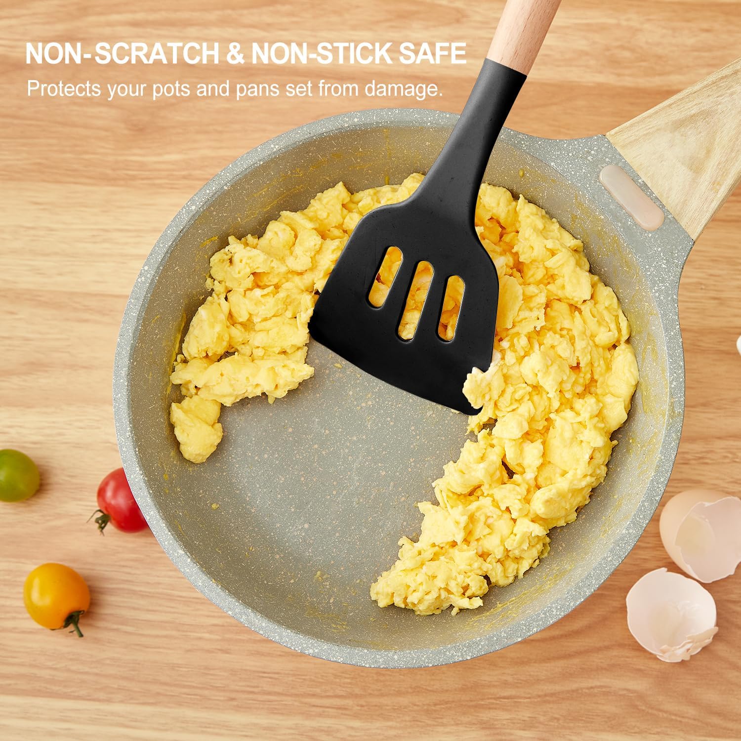 Kitchen Utensils Set - 34 PCS Non-Stick Silicone Cooking Utensils Set 