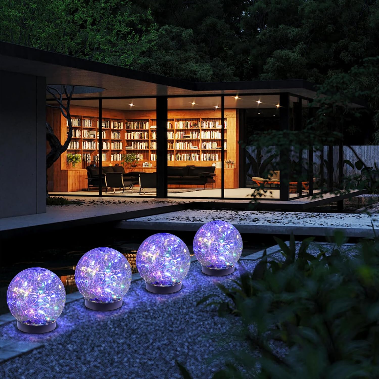 Solar Globe Lights Outdoor Waterproof-Solar Balls-Solar Garden Lights-