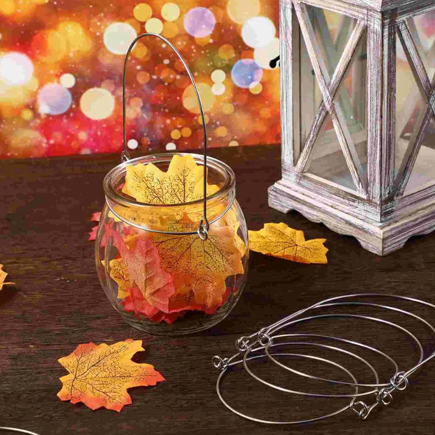 16 Pack Stainless Steel Mason Jar Hangers,Silver Stainless Steel Jars 