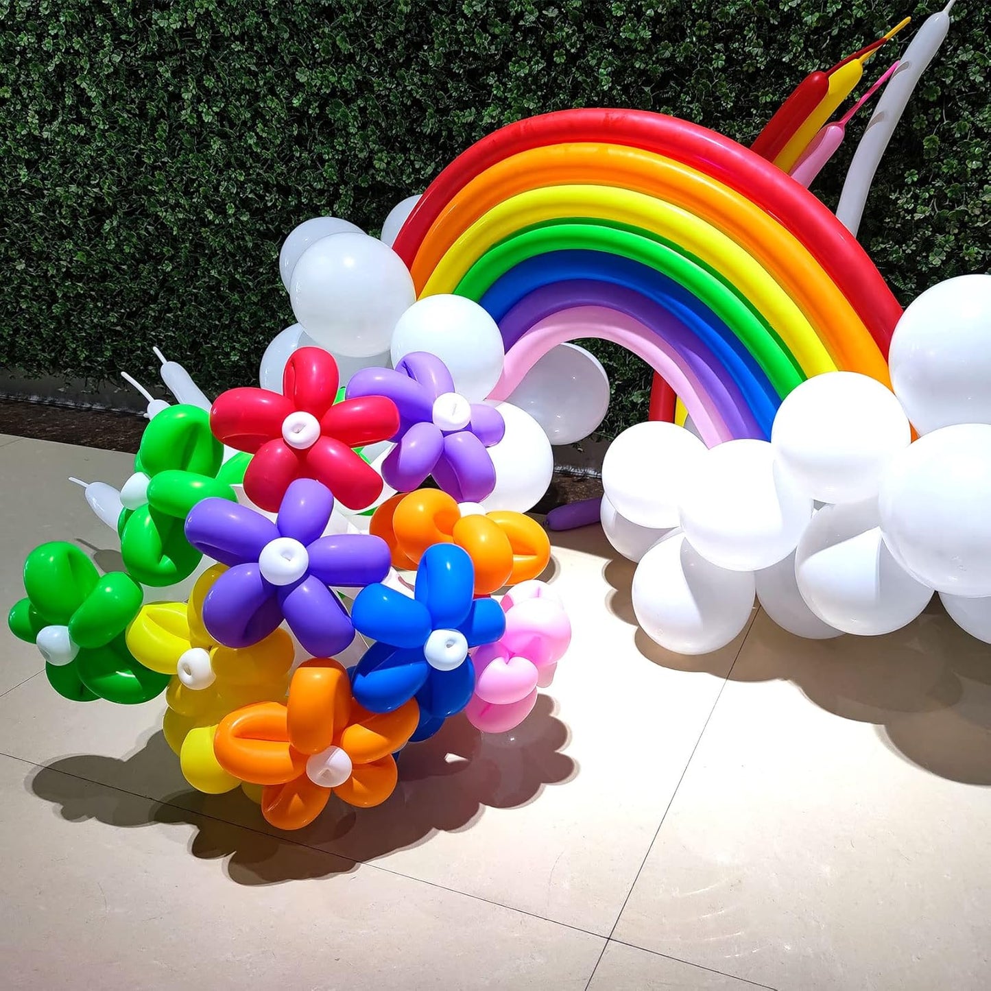 ASIYUHY 260 long balloons 100 Pack Twisting Animal Balloons Assorted Color Thickening Latex Modeling Long Magic Balloons for Animal Shape Birthday Weddings Christmas Party Decoration