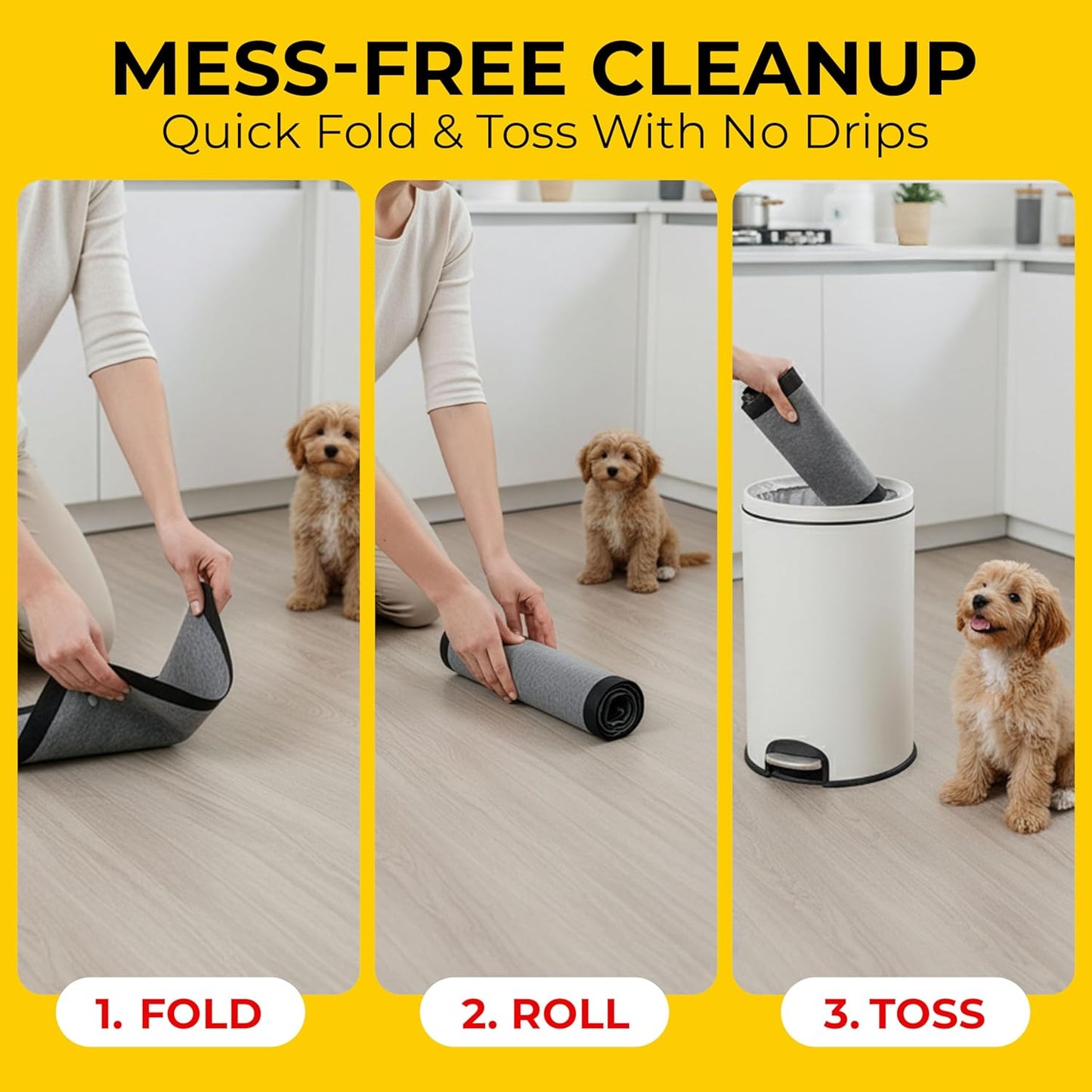 Glad for Pets Extra Large Charcoal Dog Training Pads, Absorbent Leak P